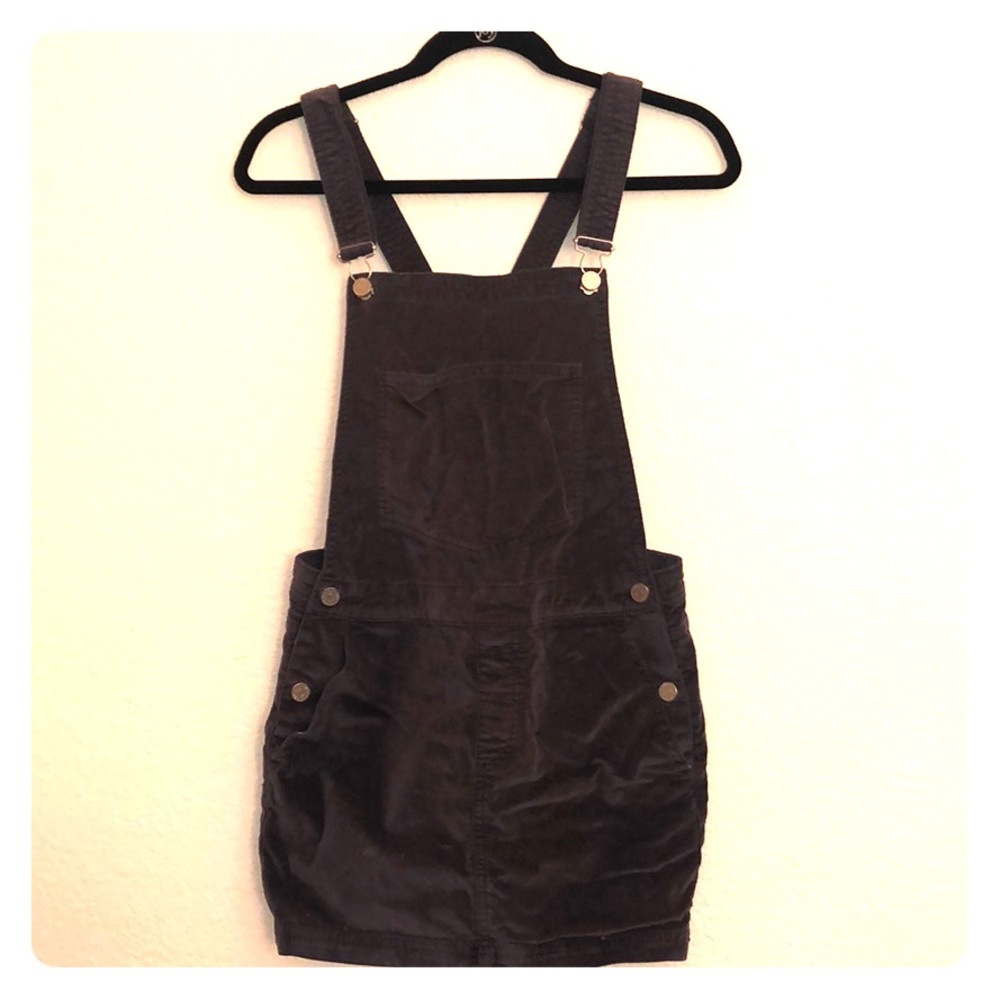 Purple Suede Overall Skirt/dress
